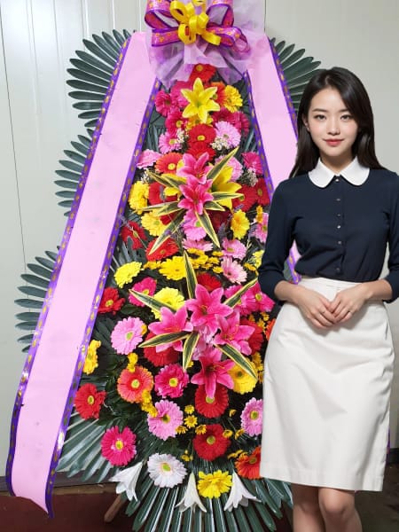 페어몬트 앰배서더 서울 웨딩 3단화환 기본형
