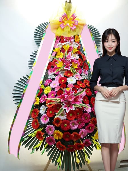 페어몬트 앰배서더 서울 웨딩 3단화환 고급형
